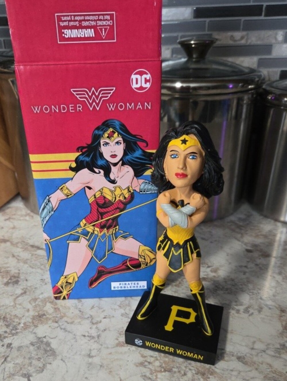 Pittsburgh Pirates Wonder Woman Bobblehead SGA PNC Park 2020 New In Box